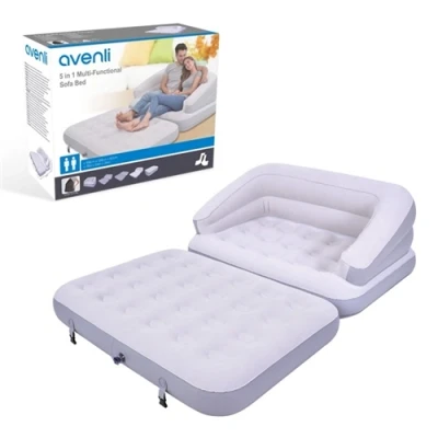 Image of Avenli 5 in 1 Multifunction Flocked Sofa Grey