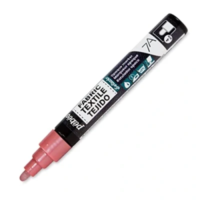 Image of Pebeo 7A Opaque Copper Pink Fabric Marker 4M