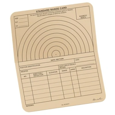 Image of Rite in the Rain All Weather Combat Card, Range 6&quot; x 5&quot;, 50 Weatherproof Cards (No. RC991T)