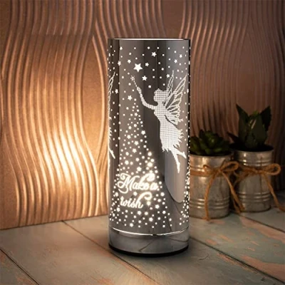 Image of The Leonardo Collection Desire Fairy Design Aroma Lamp, Silver, H26cm
