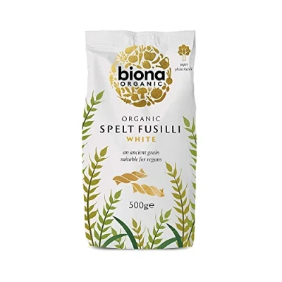 Image of Biona Organic White Spelt Fusilli Pasta 500g (Pack of 10)