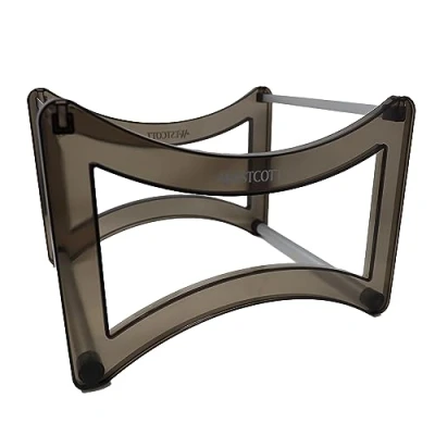 Image of Westcott Hanging Filing Basket for Approx. 35 DIN A4 Files (unfilled) File Box in Translucent Black with Aluminium Plug System Stackable &amp; Non Slip E 733328 00