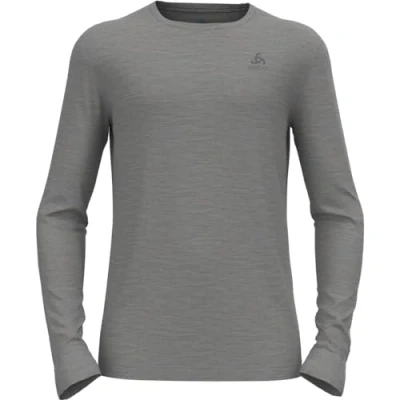 Image of ODLO TOP CREW NECK Long sleeved top, Men&#039;s, Size: Large, Steel grey