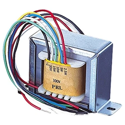 Image of 100V Line Transformer Converting Signal To 8/16 Ohm With Tappings 10,20,30,40W Electrovision P038A