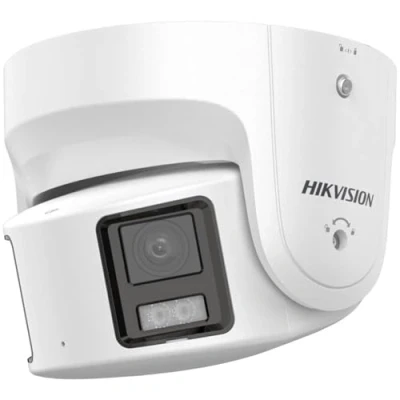 Image of Hikvision DS 2CD2387G2P LSU/SL ColorVu 8MP Panoramic Turret IP Camera, 4mm Fixed Lens Indoor Outdoor