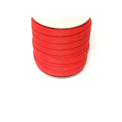 Image of 10mm Polypropylene Webbing Heavy Duty Strap For Backpacks Belts Handles Bags Straps Dog Leads (25 Metres, Red)