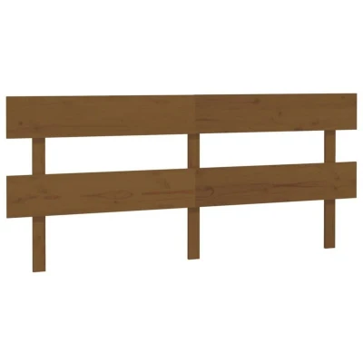 Image of vidaXL Bed Headboard Honey Brown 204x3x81 cm Solid Wood Pine