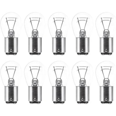 Image of Netagon Branded Long Lasting Replacement Bulbs for Cars, Vans, Vehicles PACK OF 10 (380 12V 21/5W BAY15D Stop &amp; Tail Bulbs)
