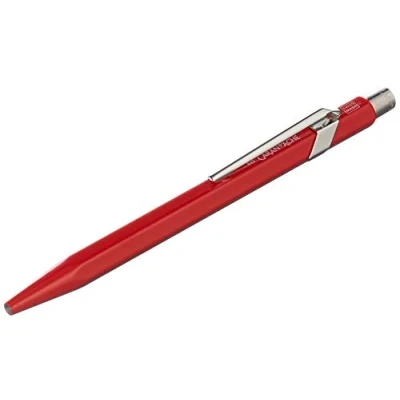Image of Caran d&#039;Ache 849 Metal Range Ball Pen Red with Cartridge
