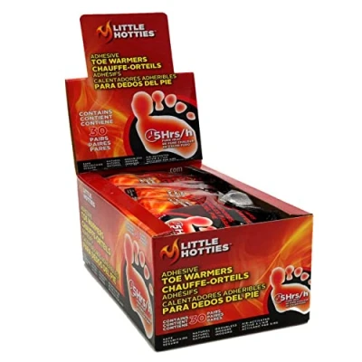 Image of Little Hotties Adhesive Toe Warmers 30 Pairs Upto 5hrs of Heat Safe Natural Odourless Air Activated Keep Yourself Warm in Winters Sold by Essential Products