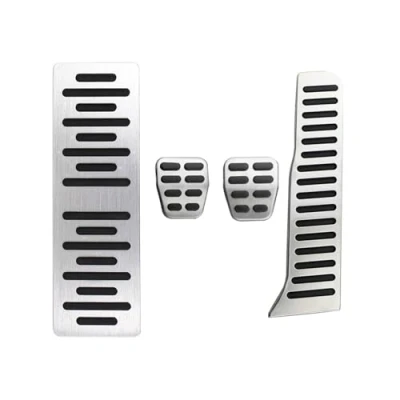 Image of Car Pedal Pads For Vw Golf 5 6 MK5 MK6 Scirocco CC TIGUAN Toureg Pedals Gas Brake Rest Cover Cover(MT with Rest)