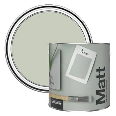 Image of Rust Oleum Colours Matt Emulsion Wall and Ceiling Paint Aloe 2.5L