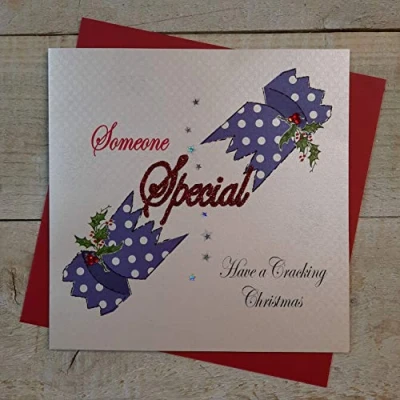 Image of SOMEONE SPECIAL Handmade Christmas Card by White Cotton Cards