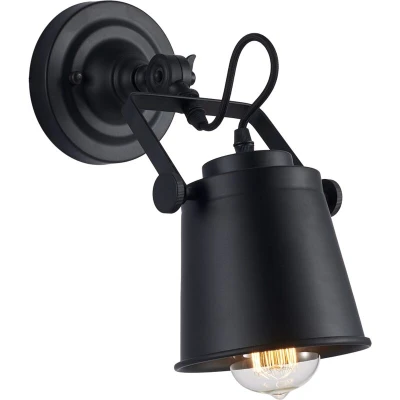 Image of Detroit Dome Wall Lamp Black, E27