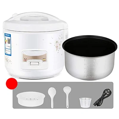 Image of fUfIzU Rice Cooker Electric with Non Stick Stainless Steel Removable Pot 2/3/4/5L Warming Function Free Measuring Mug And Scoop,2L
