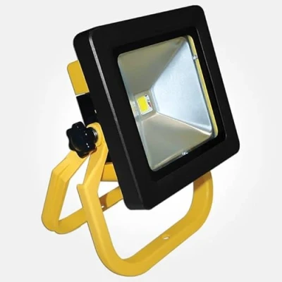 Image of Eterna 10W IP44 Yellow Economy Rechargeable LED Floodlight