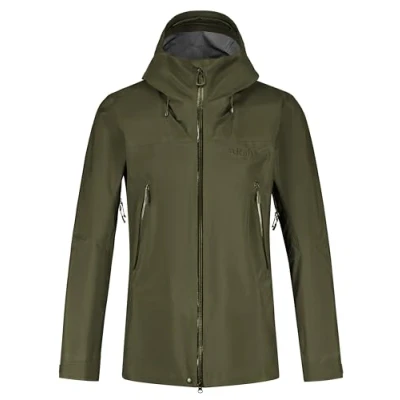 Image of Rab Men&#039;s Kangri GTX Waterproof Breathable Gore Tex Jacket for Trekking, &amp; Mountaineering Olive (Olive) Large