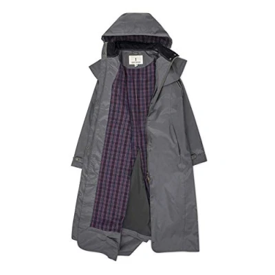 Image of LightHouse Outback Womens Full Length Waterproof Raincoat (Urban Grey, 18)