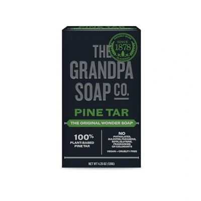 Image of Grandpa&#039;s Brands Pine Tar Soap, 4.25 Ounce