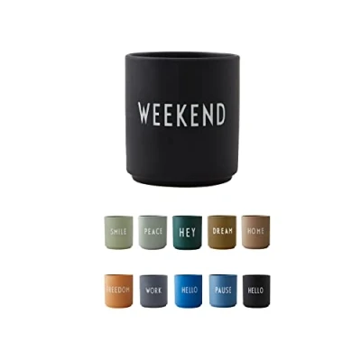 Image of Design Letters Coffee cup Christmas Gifts for Women &amp; Men Porcelain Mug Decorations, Table Decoration Presents Tea Novelty 250 Ml