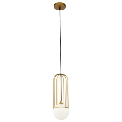 Image of Telford Cage Ceiling Pendant Lamp Gold, 1 Light, G9