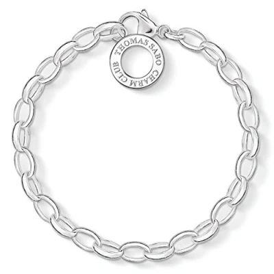 Image of Thomas Sabo Women Charm Bracelet Classic Club 925 Sterling Silver X0032 001 12