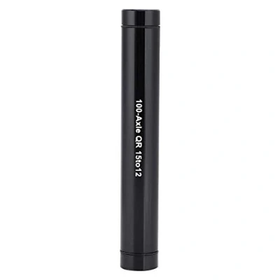 Image of Thru Axle Adapter, Aluminium Alloy Bike Hub Adapter 15mm to 12mm Quick Release Skewer for Road Mountain (Black)