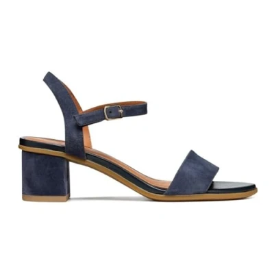 Image of Geox Women&#039;s D Aurely 50 B Heeled Sandal, Navy, 2 UK