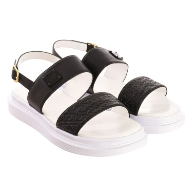 Image of Liu Jo Womens MARTY 522 round toe sandal 4A3725EX014 woman Black PU Size EU 35
