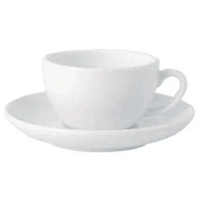 Image of Classic White Espresso Saucer Dimensions: 125mm (5&quot;&quot;). Box quantity: 12.