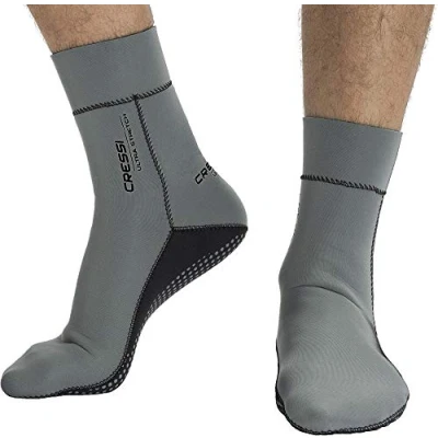 Image of Cressi Ultra Stretch Neoprene Socks 1.5mm Grey, L