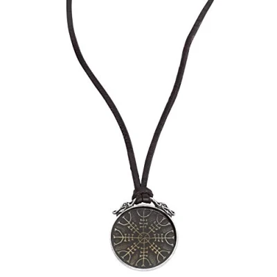 Image of Alchemy Gothic Aegishjalmur Men Necklace Silver Coloured, Pewter,