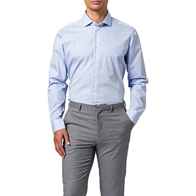 Image of Seidensticker Men&#039;s Regular Fit Langarm Popeline Shirt,lightblue,42