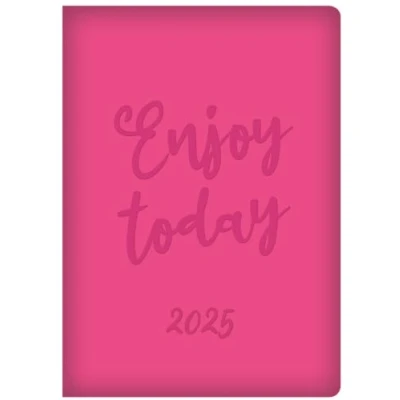 Image of 2025 Diary A5 week to view Embossed Leaf Animal Print Fashion