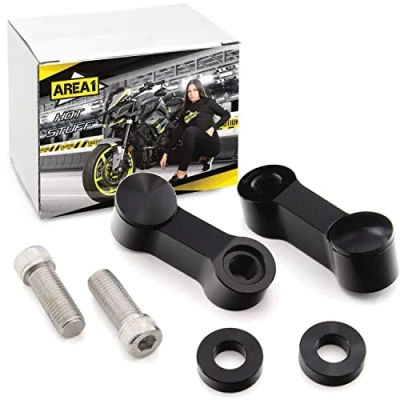 Image of Area1 M10 Right + Left Thread CNC Motorcycle Rear View Mirror Arm Extension Widening Compatible with MT03 MT07 MT09 MT10 MT125 Tracer XT 1200 Tenere FZ6 FZ8 FZ1 XJ6SP Tricity WR