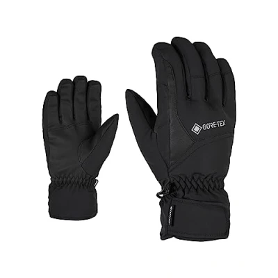Image of Ziener Gloves Garwen Men&#039;s Gore Tex Ski Gloves, mens, 801059, Black, 7