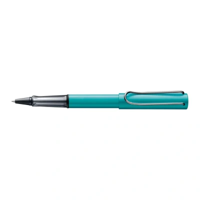 Image of Lamy AL star turmaline rollerball pen with transparent, ergonomic grip &amp; line width M lightweight aluminum body including refill 63 in black