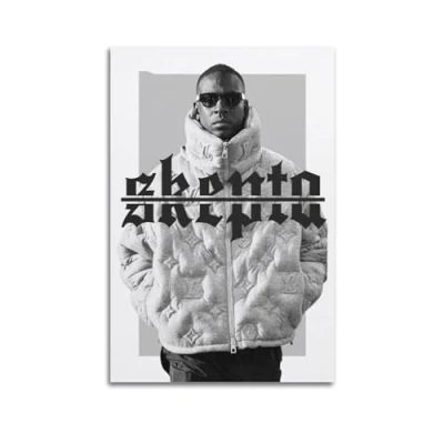 Image of Szzmyo Skepta Poster Decorative Painting Modern Aesthetic Canvas Bedroom Art Living Room Decoration 08x12inch(20x30cm) Unframe Style