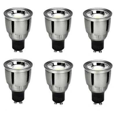 Image of 6 Pack,AJH GU10 9W LED Light Bulbs Cool White 6000K Long Neck Barrel Non Dimmable,LED Spot Bulb Spotlight,740lm,80W Halogen Equivalent