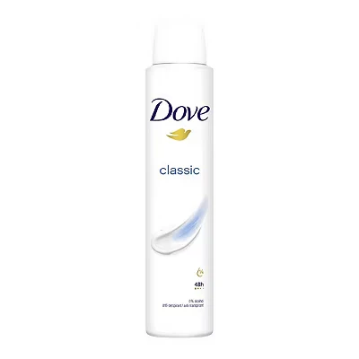 Image of Dove Classic with moisturising cream Anti perspirant Deodorant Spray for 48 hours of protection 200ml