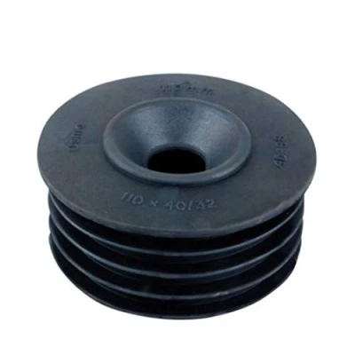 Image of Pk of 2 Osma Soil Adaptor Waste Black 110mm x 32mm / 40mm 4S298 Wavin Reducer