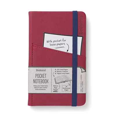 Image of IF Bookaroo A6 &#039;Pocket&#039; Notebook Dark Red