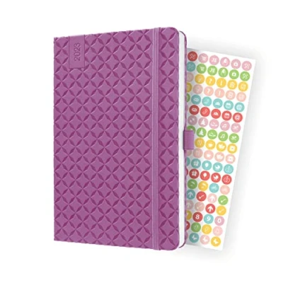 Image of SIGEL J3115 Jolie Weekly diary 2023 hardcover 13,5 x 20,3 cm 174 pages violet