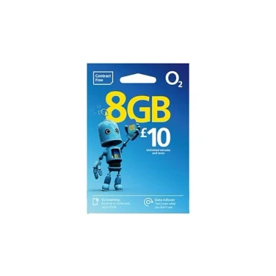 Image of O2 Pay As You Go Sim Card, blue