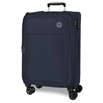 Image of MOVOM Atlanta Suitcases Polyester, Different Sizes, Black, Green, Red, Grey, Polyester., Blue, One Size, Medium Suitcase