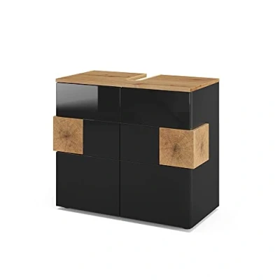 Image of Vicco Sink base cabinet Eden, Anthracite/Artisan oak, 73 x 64 cm