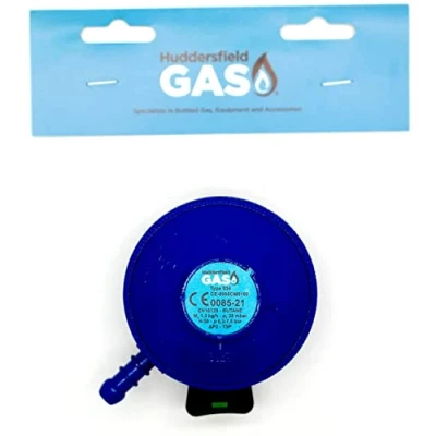 Image of Huddersfield GAS 28mbar BUTANE REGULATOR FOR 21mm CYLINDERS
