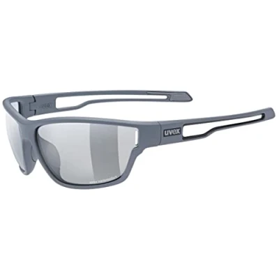 Image of Uvex Sportstyle 806 V Outdoor Glasses for Men and Women Self Tinting Lenses Anti Fog Technology Black Matt/Smoke One Size
