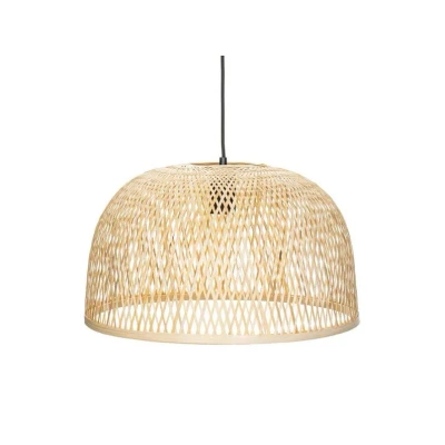 Image of Lindby pendant light Dabila, bamboo, Ø 45 cm, E27