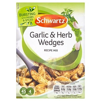 Image of Schwartz Pot Garlic &amp; Herb Wedges 38g Pack of 2